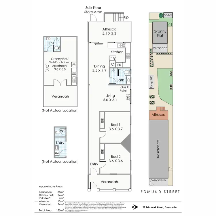 Floorplan of Homely house listing, 99 Edmund Street, Fremantle WA 6160