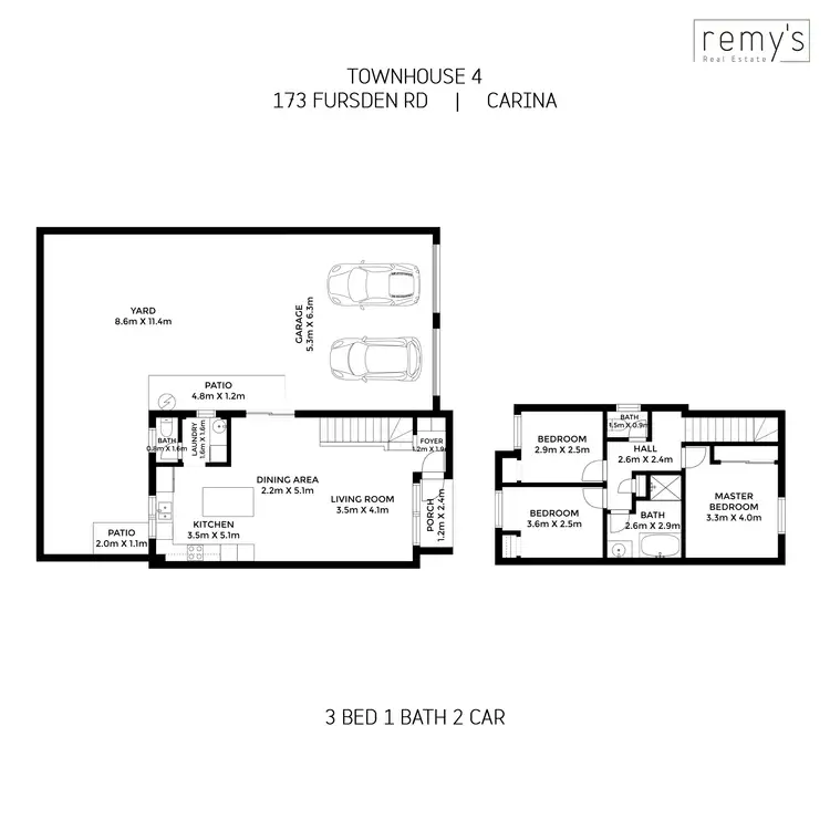 Floorplan of Homely townhouse listing, 4/173 Fursden Road, Carina QLD 4152