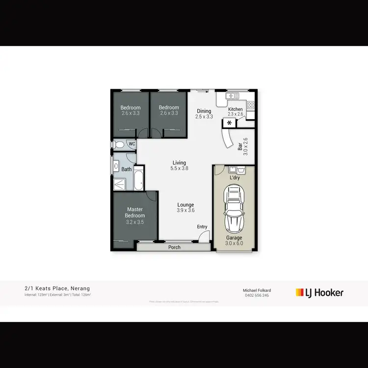 Floorplan of Homely semi-detached listing, 2/1 Keats Place, Nerang QLD 4211