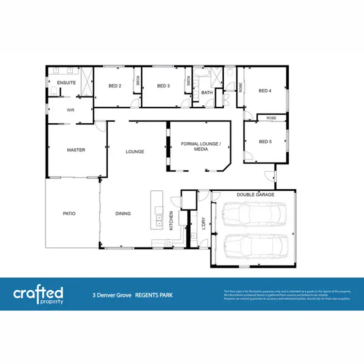 Floorplan of Homely house listing, 3 Denver Grove, Regents Park QLD 4118