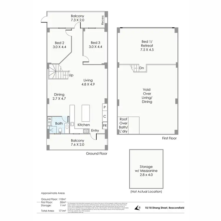 Floorplan of Homely house listing, 10/18 Strang Street, Beaconsfield WA 6162