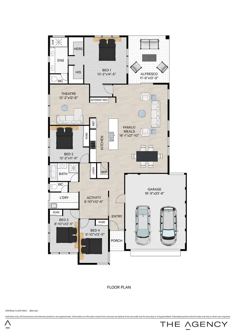 Floorplan of Homely house listing, 121 Vincent Road, Sinagra WA 6065
