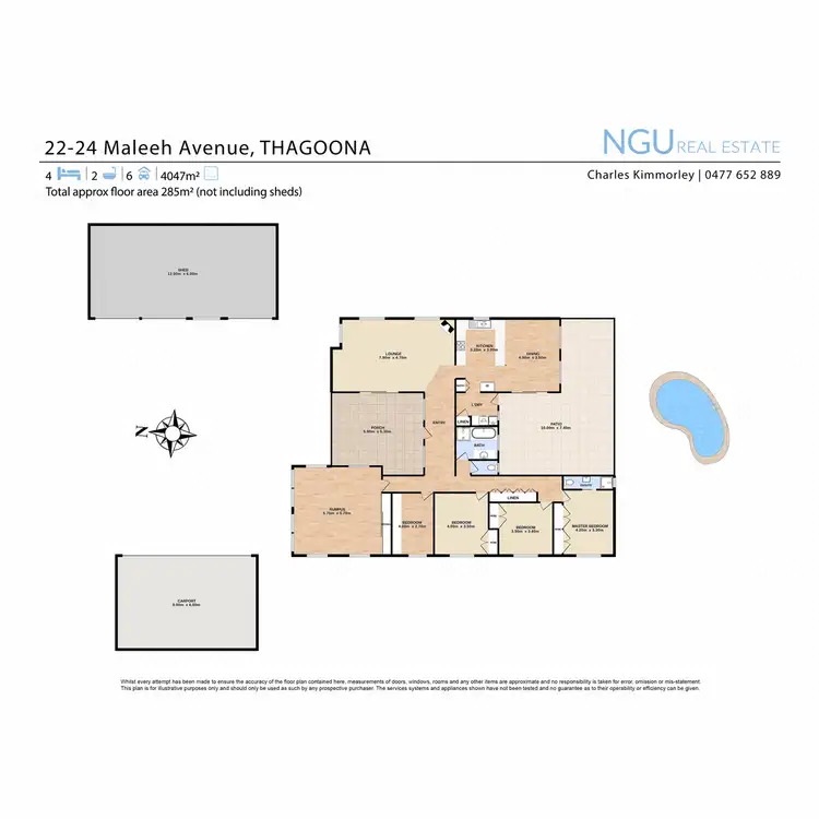 Floorplan of Homely house listing, 22 - 24 Maleeh Avenue, Thagoona QLD 4306