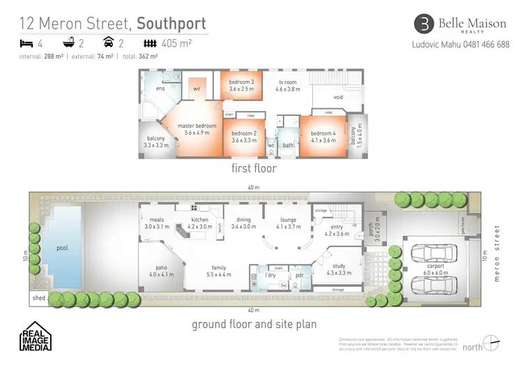 Floorplan of Homely house listing, 12 Meron Street, Southport QLD 4215