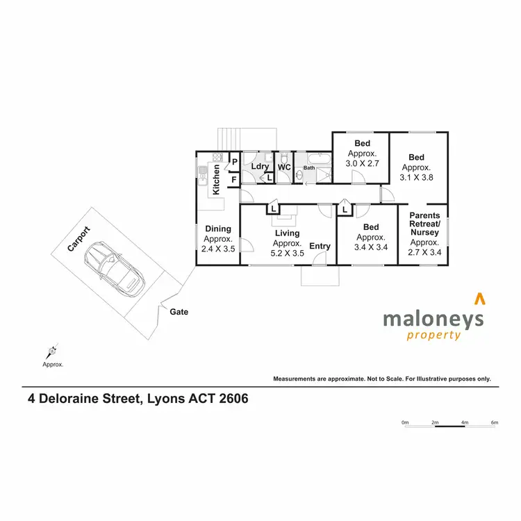 Floorplan of Homely house listing, 4 Deloraine Street, Lyons ACT 2606
