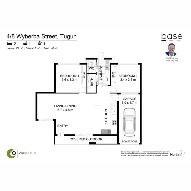 Floorplan of Homely unit listing, 4/8 Wyberba Street, Tugun QLD 4224
