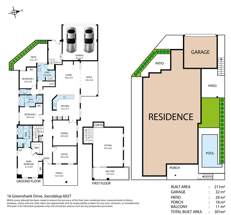 Floorplan of Homely house listing, 16 Greenshank Drive, Joondalup WA 6027