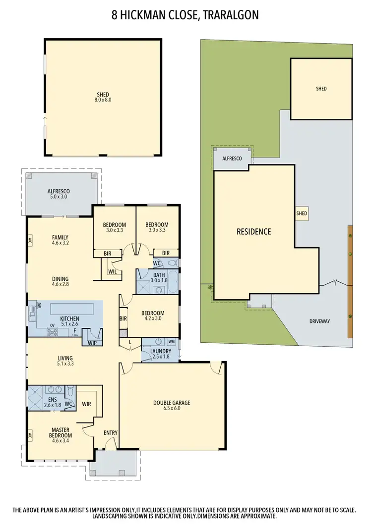 Floorplan of Homely house listing, 8 Hickman Close, Traralgon VIC 3844