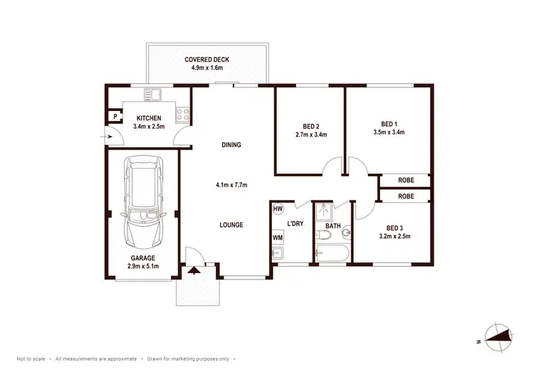 Floorplan of Homely house listing, 1/8 Grevillea Crescent, Hornsby Heights NSW 2077