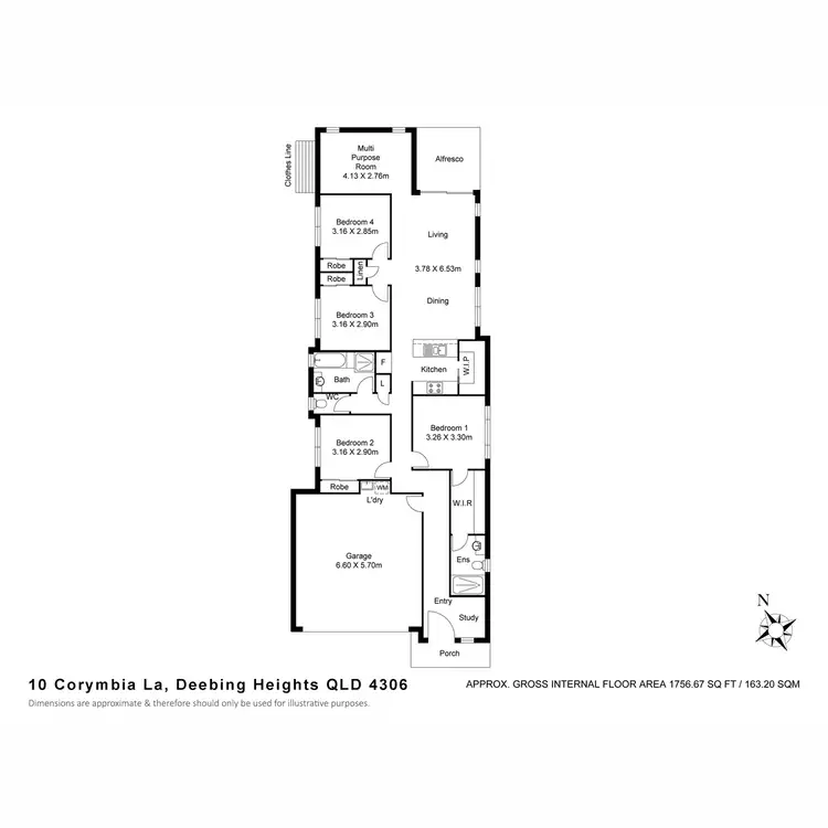 Floorplan of Homely house listing, 10 Corymbia Lane, Deebing Heights QLD 4306