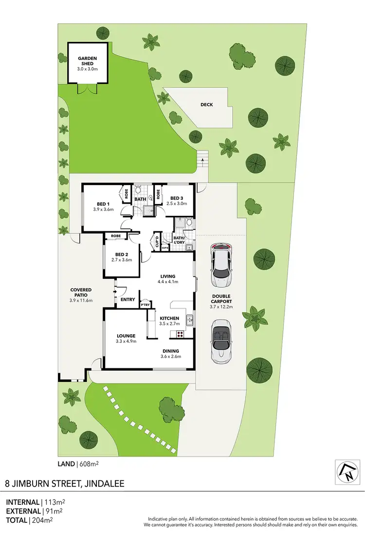 Floorplan of Homely house listing, 8 Jimburn Street, Jindalee QLD 4074