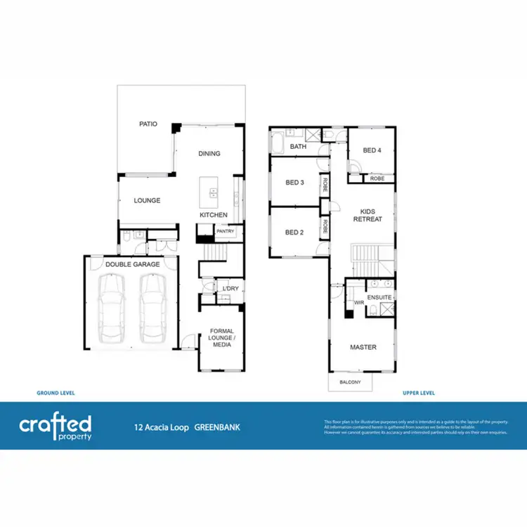 Floorplan of Homely house listing, 12 Acacia Loop, Greenbank QLD 4124