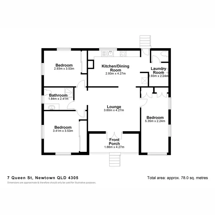 Floorplan of Homely house listing, 7 Queen Street, Newtown QLD 4305