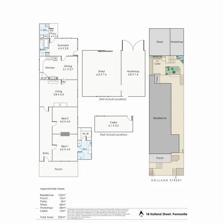 Floorplan of Homely house listing, 18 Holland Street, Fremantle WA 6160