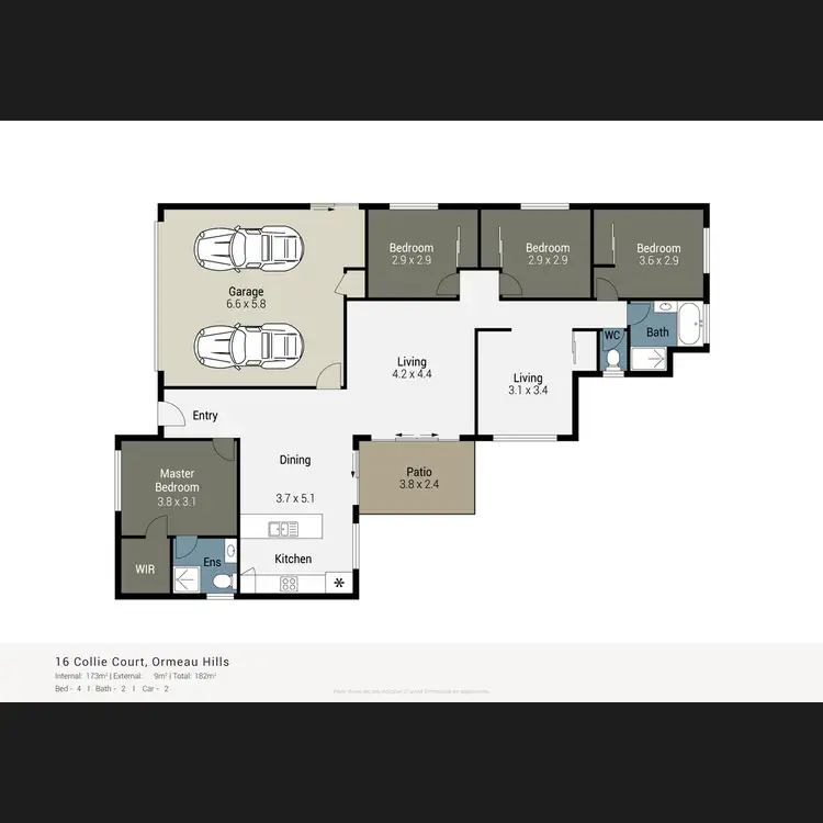 Floorplan of Homely house listing, 16 Collie Crescent, Ormeau Hills QLD 4208