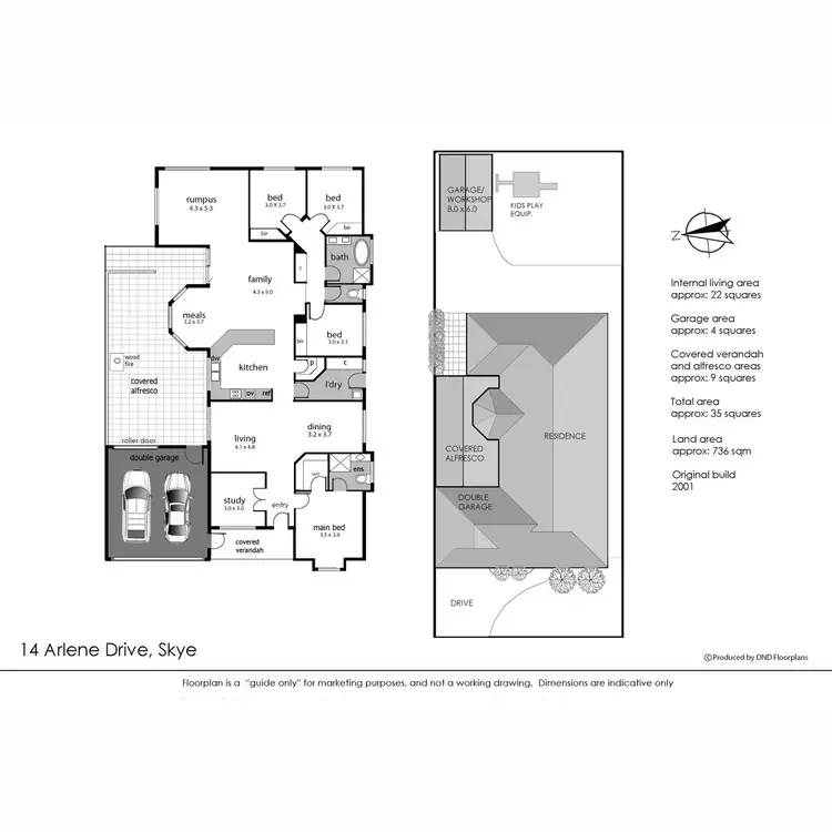 Floorplan of Homely house listing, 14 Arlene Drive, Skye VIC 3977