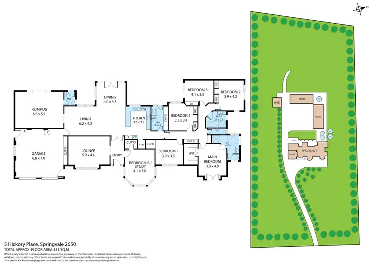 Floorplan of Homely rural property listing, 5 Hickory Place, Springvale NSW 2650