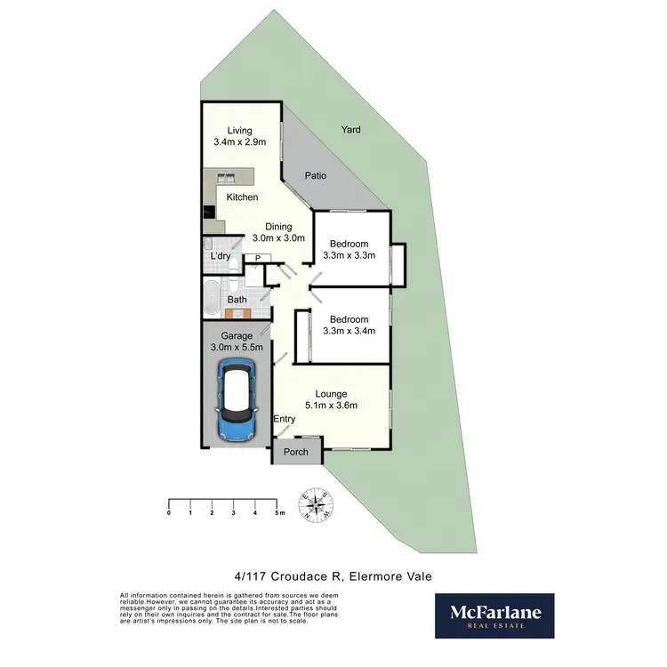 Floorplan of Homely villa listing, 4/117 Croudace Road, Elermore Vale NSW 2287