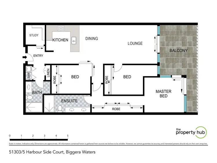 Floorplan of Homely apartment listing, 51303/5 Harbour Side Court, Biggera Waters QLD 4216