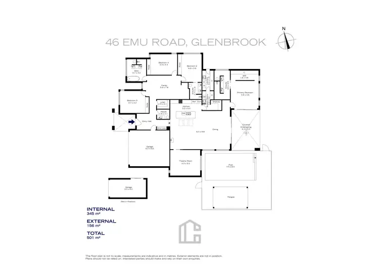Floorplan of Homely house listing, 46 Emu Road, Glenbrook NSW 2773