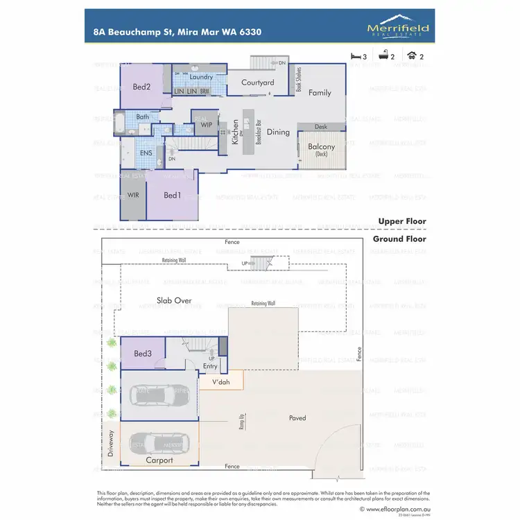 Floorplan of Homely house listing, 8A Beauchamp Street, Mira Mar WA 6330