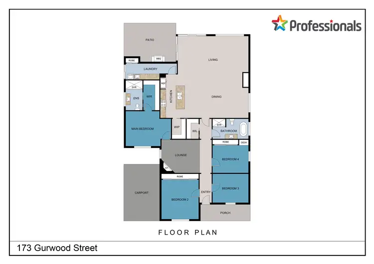 Floorplan of Homely house listing, 173 Gurwood Street, Wagga Wagga NSW 2650