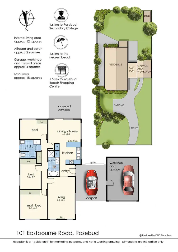 Floorplan of Homely house listing, 101 Eastbourne Road, Rosebud VIC 3939