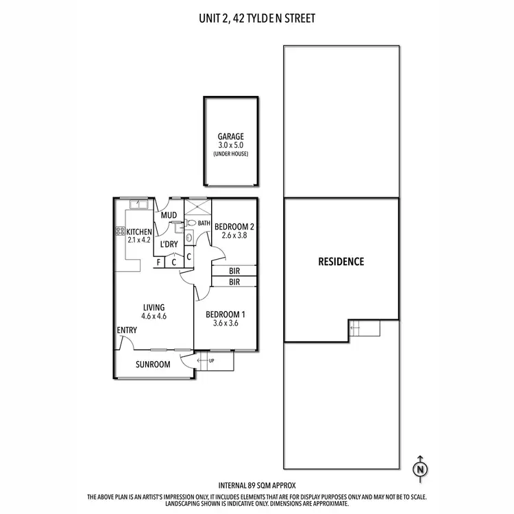 Floorplan of Homely unit listing, 2/42 Tylden Street, Warrnambool VIC 3280