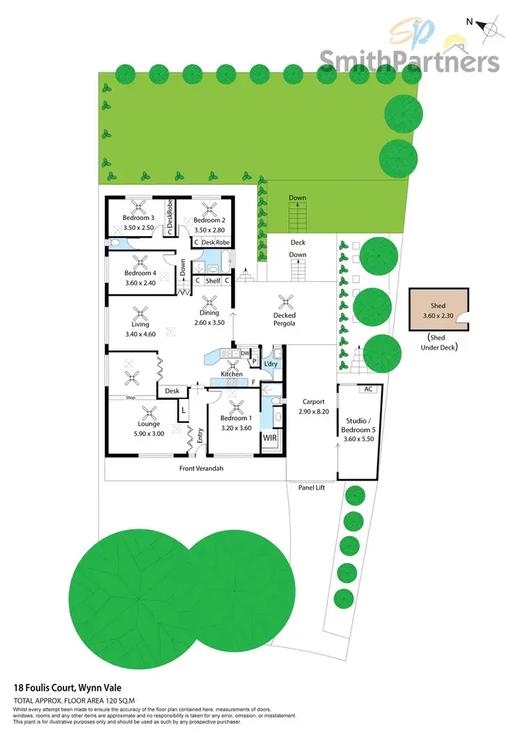 Floorplan of Homely house listing, 18 Foulis Court, Wynn Vale SA 5127
