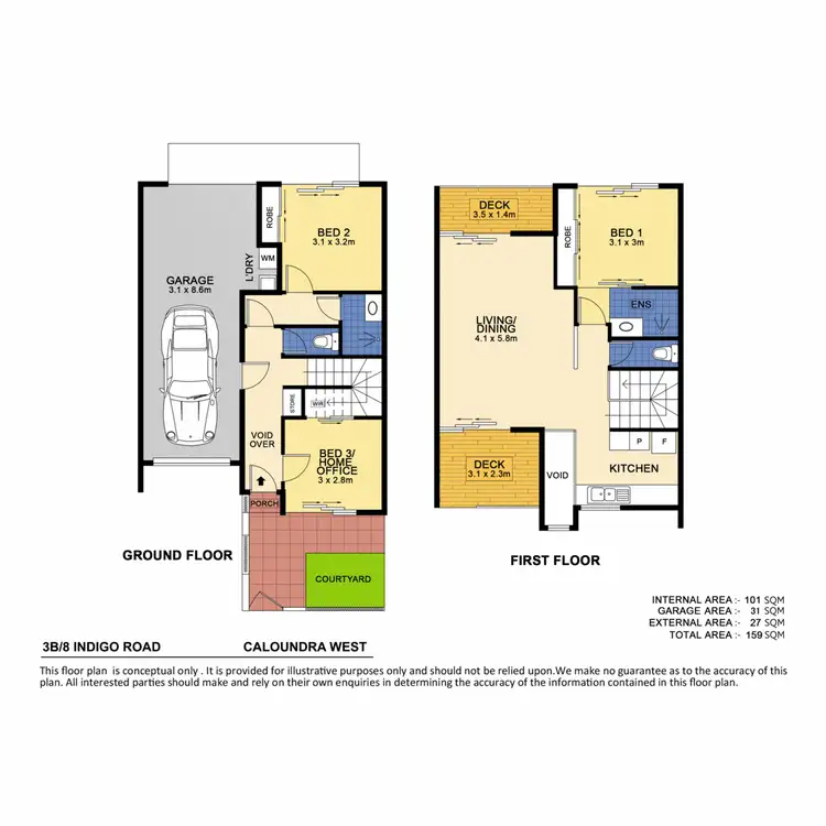 Floorplan of Homely house listing, 8 Indigo Road, Caloundra West QLD 4551