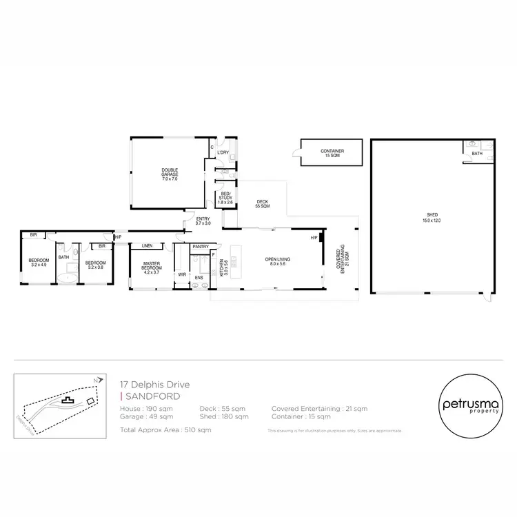 Floorplan of Homely house listing, 17 Delphis Drive, Sandford TAS 7020