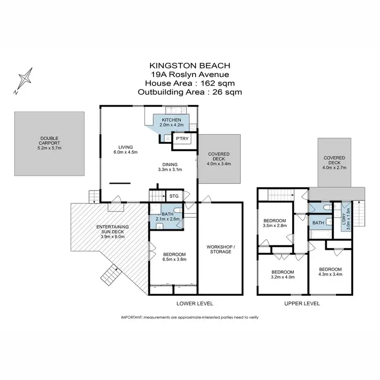 Floorplan of Homely house listing, 19A Roslyn Avenue, Kingston Beach TAS 7050