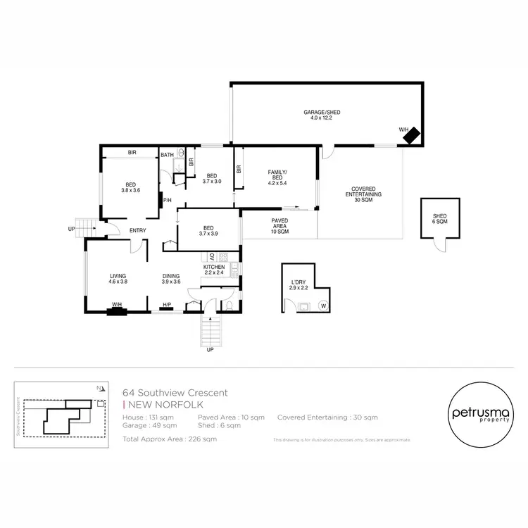 Floorplan of Homely house listing, 64 Southview Crescent, New Norfolk TAS 7140