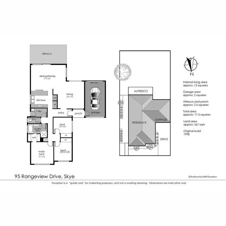 Floorplan of Homely house listing, 95 Rangeview Drive, Skye VIC 3977