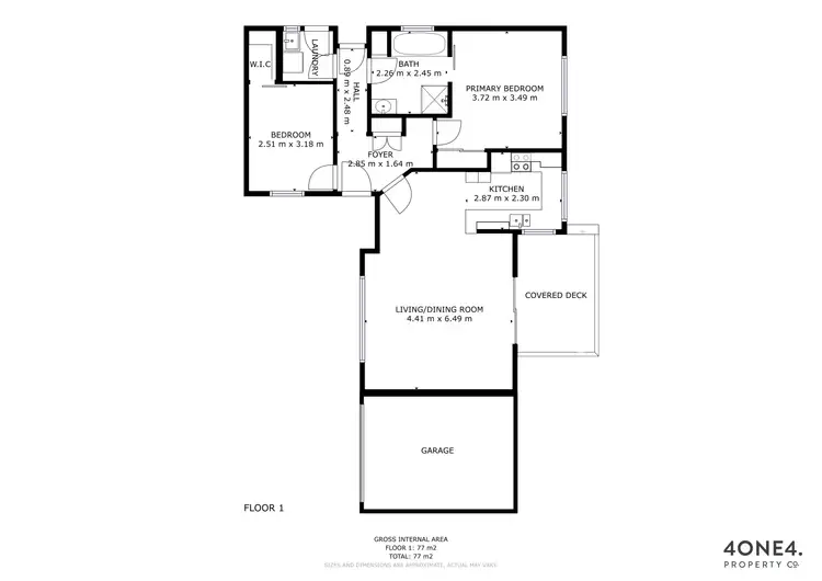 Floorplan of Homely unit listing, 4/30 Charles Street, Moonah TAS 7009