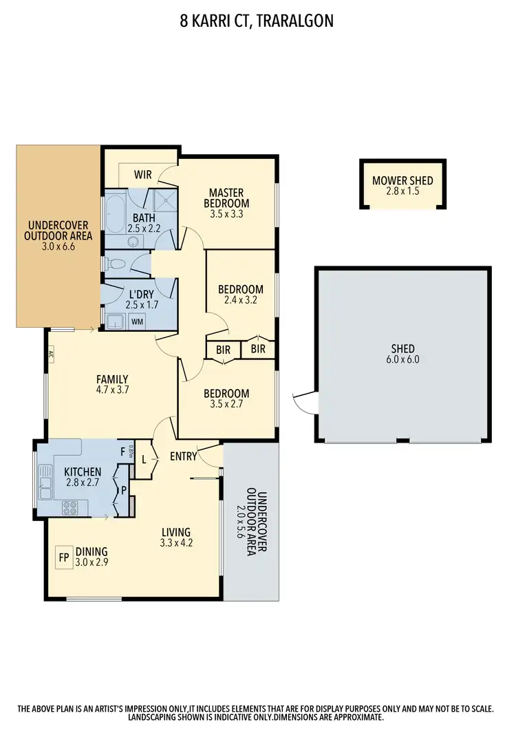 Floorplan of Homely house listing, 8 Karri Court, Traralgon VIC 3844