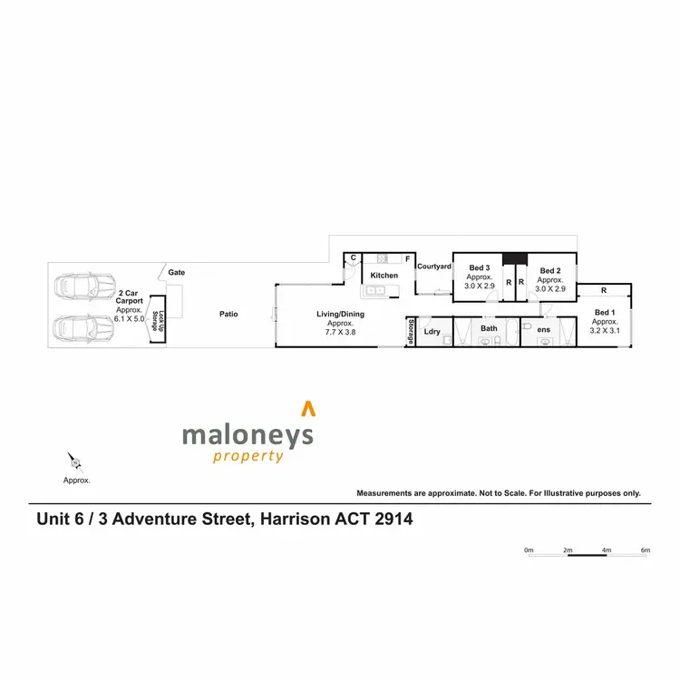 Floorplan of Homely townhouse listing, 6/3 Adventure Street, Harrison ACT 2914