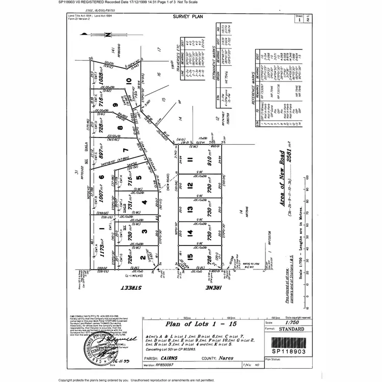 Floorplan of Homely land listing, 13 Eleanor Close, Mooroobool QLD 4870