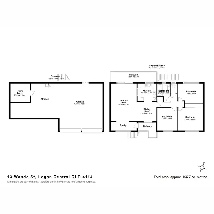 Floorplan of Homely house listing, 13 Wanda Street, Logan Central QLD 4114