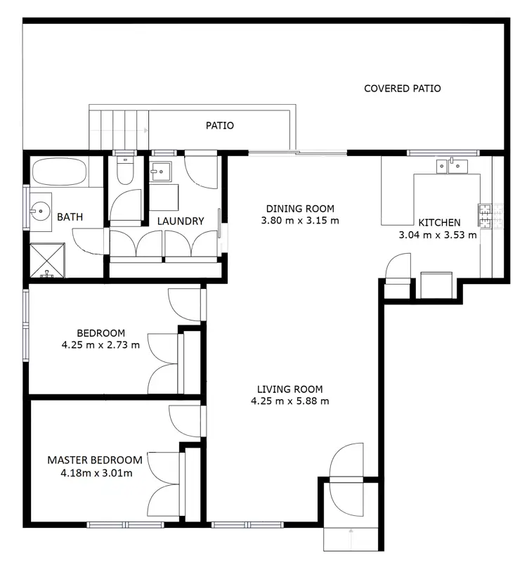 Floorplan of Homely unit listing, 2/17 Angus Avenue, Wodonga VIC 3690
