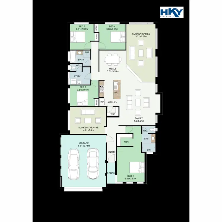 Floorplan of Homely house listing, 31 Karril Turn, Yanchep WA 6035