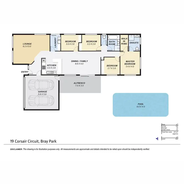 Floorplan of Homely house listing, 19 Corsair Circuit, Bray Park QLD 4500