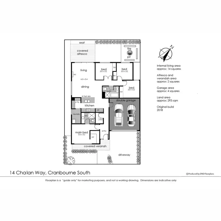 Floorplan of Homely house listing, 14 Chalan Way, Cranbourne South VIC 3977
