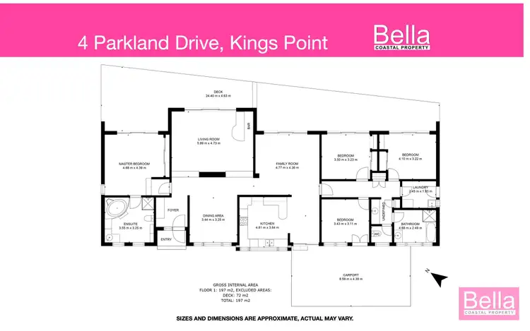 Floorplan of Homely house listing, 4 Parkland Drive, Kings Point NSW 2539