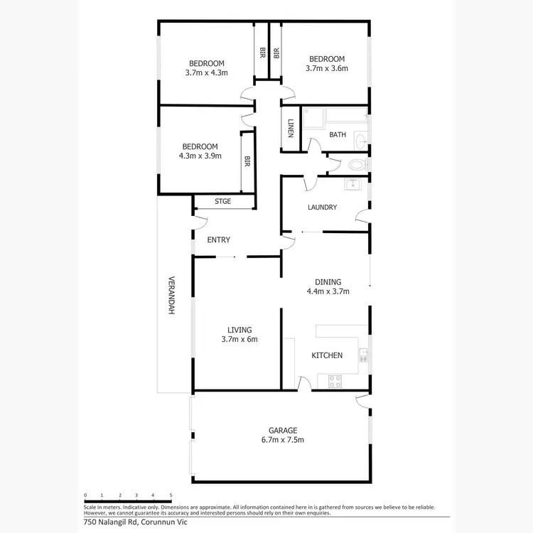 Floorplan of Homely rural property listing, 750 Nalangil Road, Corunnun VIC 3249