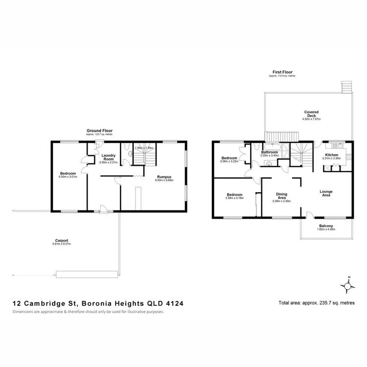 Floorplan of Homely house listing, 12 Cambridge Street, Boronia Heights QLD 4124