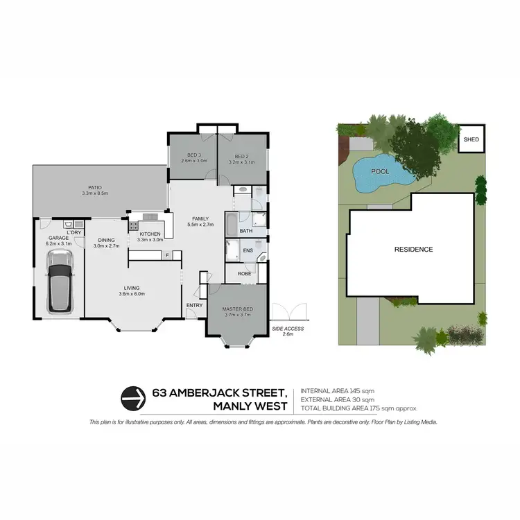 Floorplan of Homely house listing, 63 Amberjack Street, Manly West QLD 4179