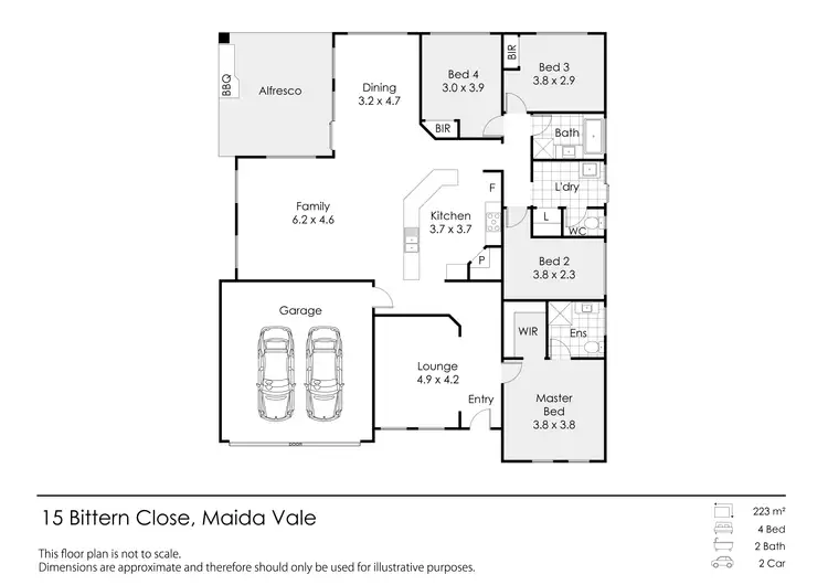 Floorplan of Homely house listing, 15 Bittern Close, Maida Vale WA 6057