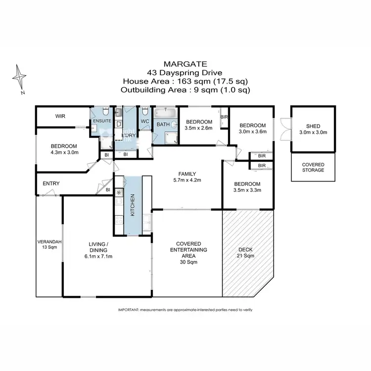Floorplan of Homely house listing, 43 Dayspring Drive, Margate TAS 7054