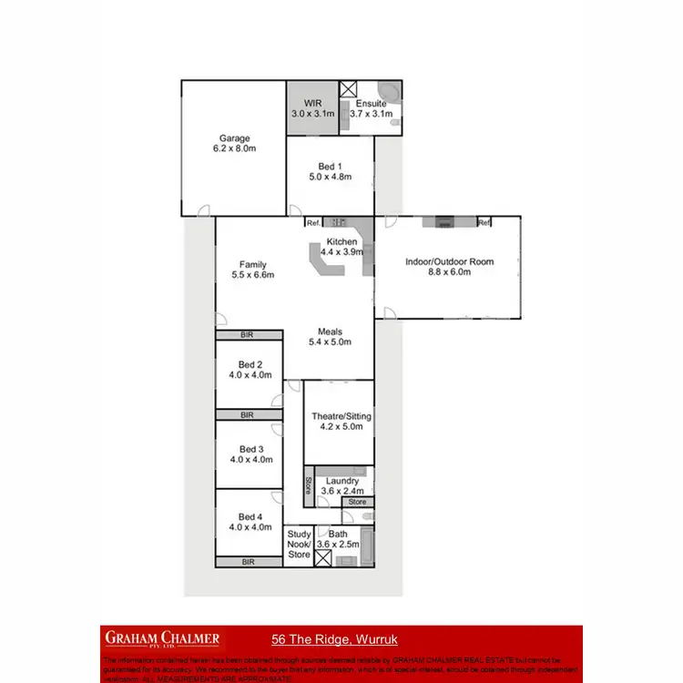 Floorplan of Homely house listing, 56 The Ridge, Wurruk VIC 3850